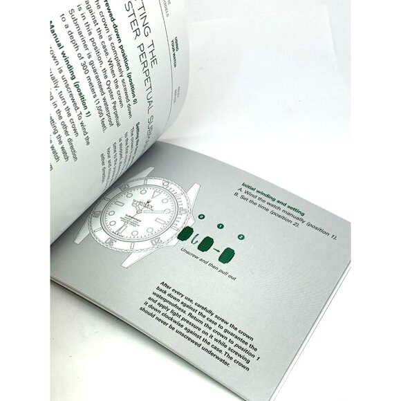 Authentic Rolex Oyster Perpetual Submariner Date 2020 Green Booklet Manual - Picture 4 of 14
